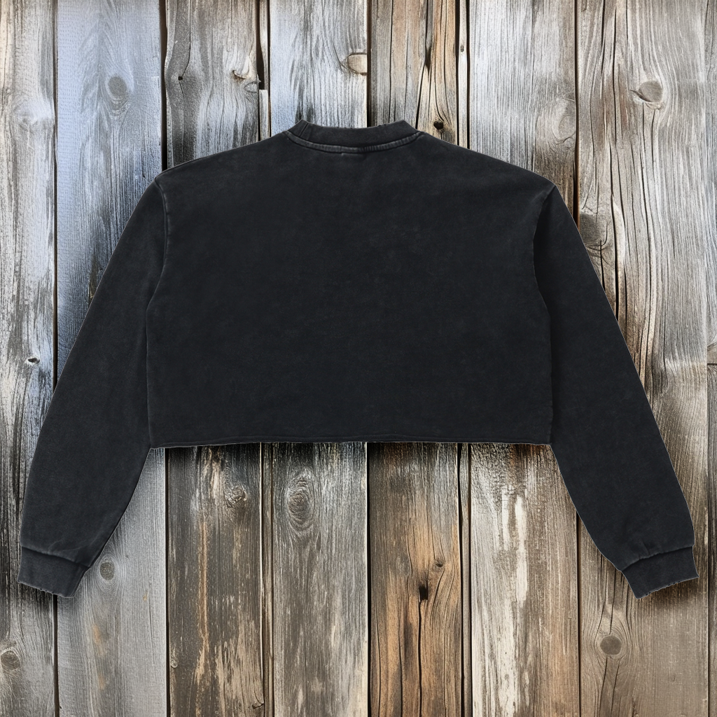 Indian Paintbrush Women's Cropped Crewneck Sweatshirt