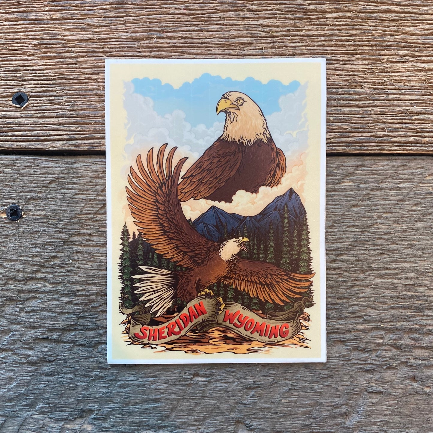 Sheridan Wyoming Eagle 4" Decal