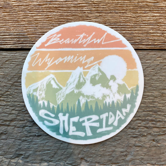 Beautiful Sheridan 4" Decal