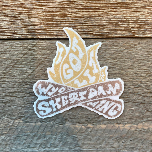 Get Lit Campfire 4" Decal