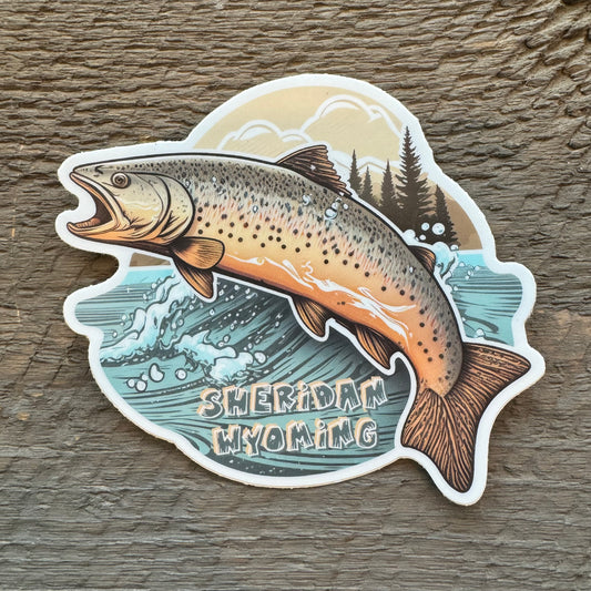 WYO Trout 4" Decal