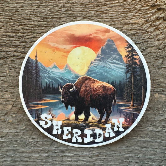 Illustrative Sheridan Bison 4" Decal