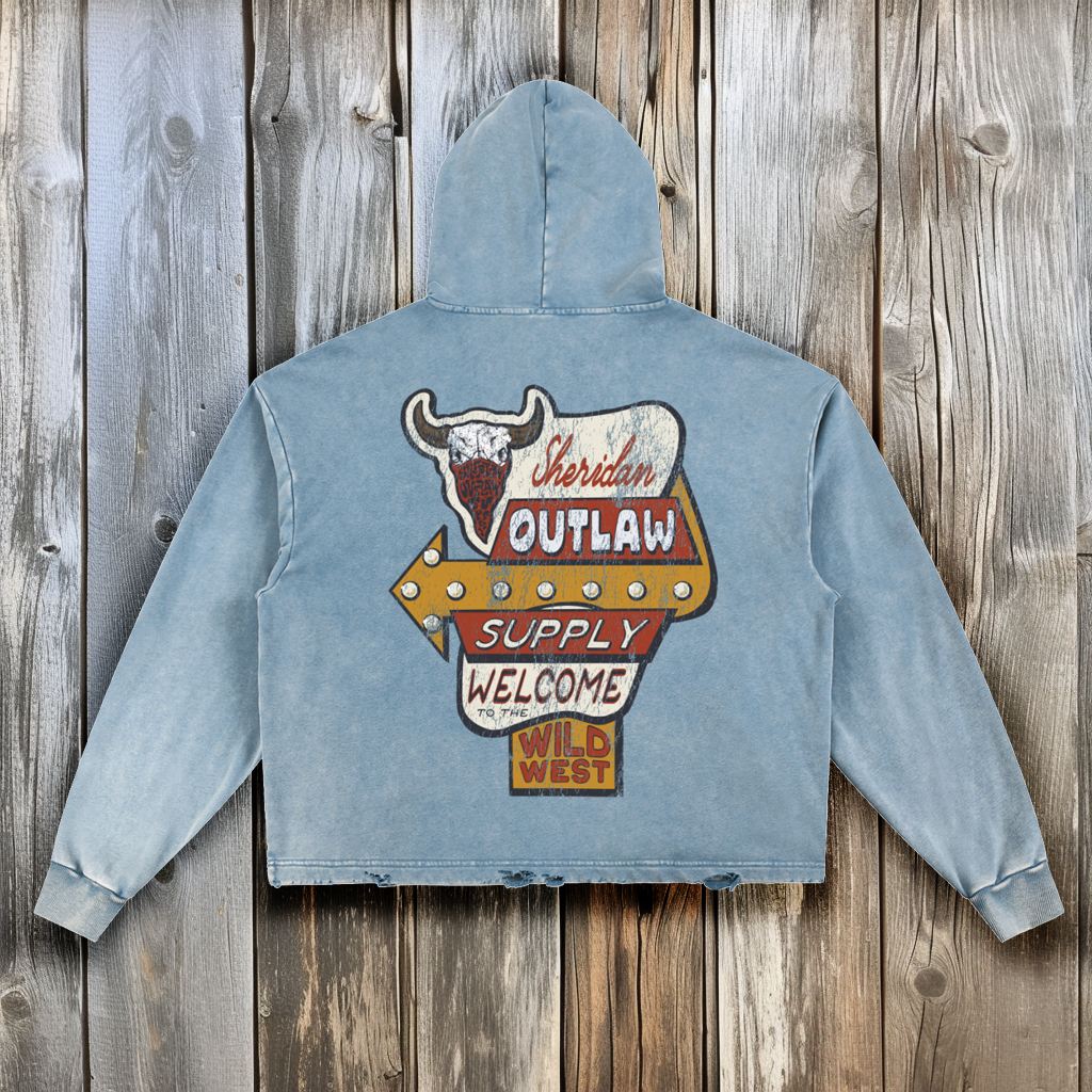 Road Sign Boxy Hoodie