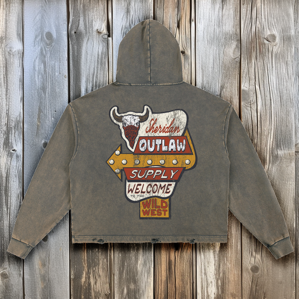 Road Sign Boxy Hoodie